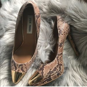 Steve Madden snakeskin heels